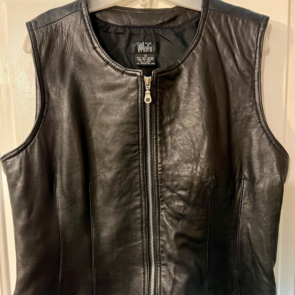 Women’s Morgan Taylor Studio Leather Vest